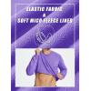 imageTACVASEN Mens Long Sleeve Crewneck Sweatshirt Winter and Fall Casual Warm Sweatshirt Fleece Lined PulloverLight Purple