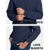 imageTACVASEN Mens Long Sleeve Crewneck Sweatshirt Winter and Fall Casual Warm Sweatshirt Fleece Lined PulloverNavy