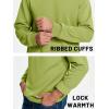 imageTACVASEN Mens Long Sleeve Crewneck Sweatshirt Winter and Fall Casual Warm Sweatshirt Fleece Lined PulloverOlive Green