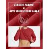 imageTACVASEN Mens Long Sleeve Crewneck Sweatshirt Winter and Fall Casual Warm Sweatshirt Fleece Lined PulloverOrange Red