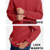 imageTACVASEN Mens Long Sleeve Crewneck Sweatshirt Winter and Fall Casual Warm Sweatshirt Fleece Lined PulloverOrange Red