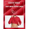 imageTACVASEN Mens Long Sleeve Crewneck Sweatshirt Winter and Fall Casual Warm Sweatshirt Fleece Lined PulloverTomato Red