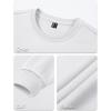 imageTACVASEN Mens Long Sleeve Crewneck Sweatshirt Winter and Fall Casual Warm Sweatshirt Fleece Lined PulloverWhite