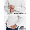 imageTACVASEN Mens Long Sleeve Crewneck Sweatshirt Winter and Fall Casual Warm Sweatshirt Fleece Lined PulloverWhite