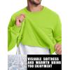 imageTACVASEN Mens Long Sleeve Crewneck Sweatshirt Winter and Fall Casual Warm Sweatshirt Fleece Lined PulloverYellow Green