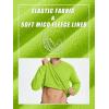 imageTACVASEN Mens Long Sleeve Crewneck Sweatshirt Winter and Fall Casual Warm Sweatshirt Fleece Lined PulloverYellow Green