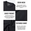imageTACVASEN Mens Long Sleeve Tee Shirts Cotton Lightweight Casual Pocket Crew Neck Work T Shirts for All Season01black