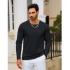 imageTACVASEN Mens Long Sleeve Tee Shirts Cotton Lightweight Casual Pocket Crew Neck Work T Shirts for All Season01black