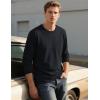 imageTACVASEN Mens Long Sleeve Tee Shirts Cotton Lightweight Casual Pocket Crew Neck Work T Shirts for All Season01black
