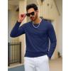 imageTACVASEN Mens Long Sleeve Tee Shirts Cotton Lightweight Casual Pocket Crew Neck Work T Shirts for All Season03navy