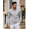 imageTACVASEN Mens Long Sleeve Tee Shirts Cotton Lightweight Casual Pocket Crew Neck Work T Shirts for All Season04light Gray