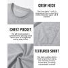 imageTACVASEN Mens Long Sleeve Tee Shirts Cotton Lightweight Casual Pocket Crew Neck Work T Shirts for All Season04light Gray