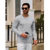 imageTACVASEN Mens Long Sleeve Tee Shirts Cotton Lightweight Casual Pocket Crew Neck Work T Shirts for All Season04light Gray