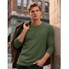 imageTACVASEN Mens Long Sleeve Tee Shirts Cotton Lightweight Casual Pocket Crew Neck Work T Shirts for All Season05armygreen