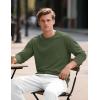 imageTACVASEN Mens Long Sleeve Tee Shirts Cotton Lightweight Casual Pocket Crew Neck Work T Shirts for All Season05armygreen