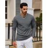 imageTACVASEN Mens Long Sleeve Tee Shirts Cotton Lightweight Casual Pocket Crew Neck Work T Shirts for All Season06dark Gray