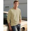 imageTACVASEN Mens Long Sleeve Tee Shirts Cotton Lightweight Casual Pocket Crew Neck Work T Shirts for All Season07khaki