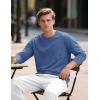 imageTACVASEN Mens Long Sleeve Tee Shirts Cotton Lightweight Casual Pocket Crew Neck Work T Shirts for All Season08gray Blue Gray