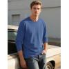 imageTACVASEN Mens Long Sleeve Tee Shirts Cotton Lightweight Casual Pocket Crew Neck Work T Shirts for All Season08gray Blue Gray