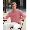 imageTACVASEN Mens Long Sleeve Tee Shirts Cotton Lightweight Casual Pocket Crew Neck Work T Shirts for All Season10graypink