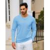 imageTACVASEN Mens Long Sleeve Tee Shirts Cotton Lightweight Casual Pocket Crew Neck Work T Shirts for All Season11waterfall Blue