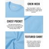 imageTACVASEN Mens Long Sleeve Tee Shirts Cotton Lightweight Casual Pocket Crew Neck Work T Shirts for All Season11waterfall Blue