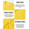 imageTACVASEN Mens Long Sleeve Tee Shirts Cotton Lightweight Casual Pocket Crew Neck Work T Shirts for All Season12yellow