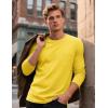 imageTACVASEN Mens Long Sleeve Tee Shirts Cotton Lightweight Casual Pocket Crew Neck Work T Shirts for All Season12yellow