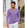 imageTACVASEN Mens Long Sleeve Tee Shirts Cotton Lightweight Casual Pocket Crew Neck Work T Shirts for All Season13light Purple