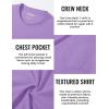 imageTACVASEN Mens Long Sleeve Tee Shirts Cotton Lightweight Casual Pocket Crew Neck Work T Shirts for All Season13light Purple
