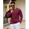 imageTACVASEN Mens Long Sleeve Tee Shirts Cotton Lightweight Casual Pocket Crew Neck Work T Shirts for All Season14winered