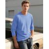 imageTACVASEN Mens Long Sleeve Tee Shirts Cotton Lightweight Casual Pocket Crew Neck Work T Shirts for All Season15blue Gray