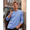 imageTACVASEN Mens Long Sleeve Tee Shirts Cotton Lightweight Casual Pocket Crew Neck Work T Shirts for All Season15blue Gray