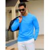 imageTACVASEN Mens Long Sleeve Tee Shirts Cotton Lightweight Casual Pocket Crew Neck Work T Shirts for All Season17azure