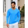 imageTACVASEN Mens Long Sleeve Tee Shirts Cotton Lightweight Casual Pocket Crew Neck Work T Shirts for All Season17azure
