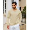 imageTACVASEN Mens Long Sleeve Tee Shirts Cotton Lightweight Casual Pocket Crew Neck Work T Shirts for All Season18lightapricot