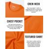 imageTACVASEN Mens Long Sleeve Tee Shirts Cotton Lightweight Casual Pocket Crew Neck Work T Shirts for All Season19orange