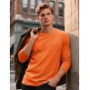 imageTACVASEN Mens Long Sleeve Tee Shirts Cotton Lightweight Casual Pocket Crew Neck Work T Shirts for All Season19orange