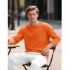 imageTACVASEN Mens Long Sleeve Tee Shirts Cotton Lightweight Casual Pocket Crew Neck Work T Shirts for All Season19orange