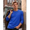 imageTACVASEN Mens Long Sleeve Tee Shirts Cotton Lightweight Casual Pocket Crew Neck Work T Shirts for All Season20colorblue