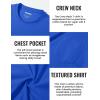 imageTACVASEN Mens Long Sleeve Tee Shirts Cotton Lightweight Casual Pocket Crew Neck Work T Shirts for All Season20colorblue