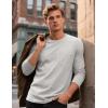 imageTACVASEN Mens Long Sleeve Tee Shirts Cotton Lightweight Casual Pocket Crew Neck Work T Shirts for All Season22beige Gray