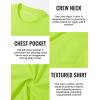 imageTACVASEN Mens Long Sleeve Tee Shirts Cotton Lightweight Casual Pocket Crew Neck Work T Shirts for All Season23fluorescent Green