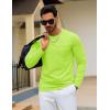 imageTACVASEN Mens Long Sleeve Tee Shirts Cotton Lightweight Casual Pocket Crew Neck Work T Shirts for All Season23fluorescent Green
