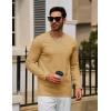 imageTACVASEN Mens Long Sleeve Tee Shirts Cotton Lightweight Casual Pocket Crew Neck Work T Shirts for All Season24yellow Gray