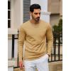 imageTACVASEN Mens Long Sleeve Tee Shirts Cotton Lightweight Casual Pocket Crew Neck Work T Shirts for All Season24yellow Gray