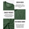 imageTACVASEN Mens Long Sleeve Tee Shirts Cotton Lightweight Casual Pocket Crew Neck Work T Shirts for All Season25dark Green Gray