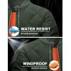 imageTACVASEN Mens Padded Jackets Winter Full Zipper Fleece Outwear Casual Windproof Bomber Varsity CoatGreen