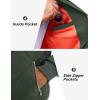 imageTACVASEN Mens Padded Jackets Winter Full Zipper Fleece Outwear Casual Windproof Bomber Varsity CoatGreen