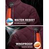 imageTACVASEN Mens Padded Jackets Winter Full Zipper Fleece Outwear Casual Windproof Bomber Varsity CoatRed